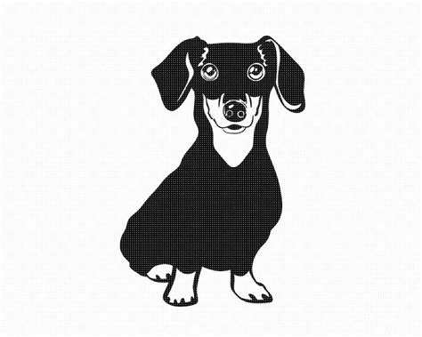 Dachshund Dog Svg Eps Png Dxf Clipart For Cricut And Etsy