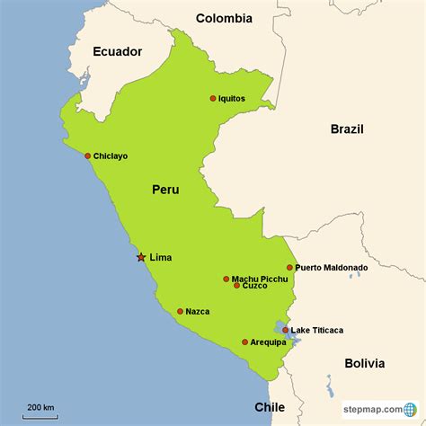 Peru Map Of Country