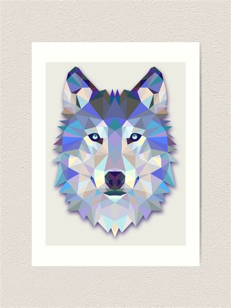 Abstract Wolf Art Print For Sale By Martinestella Redbubble