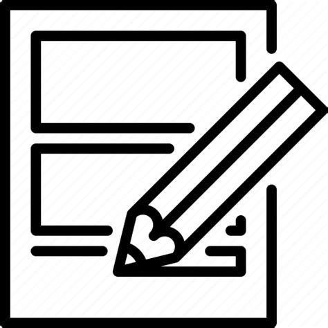 Design, edit, sketching icon