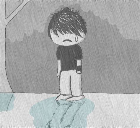 Emo In The Rain By Joshuadrawsthings On Deviantart