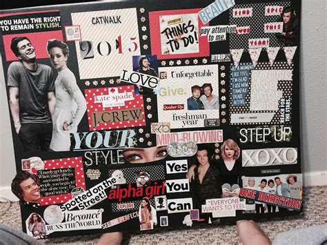 Magazine Vision Board Goals New Years Vision Board Goals Up
