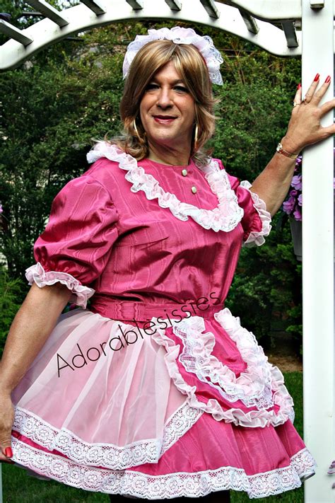 Custom Made Sissy Versatile Maid Dress In Pink Moire Taffeta Etsy