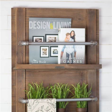 A bathroom shelf can be a very useful feature, especially when the storage is limited in the room. Image result for magnolia herb rack | Magnolia homes ...