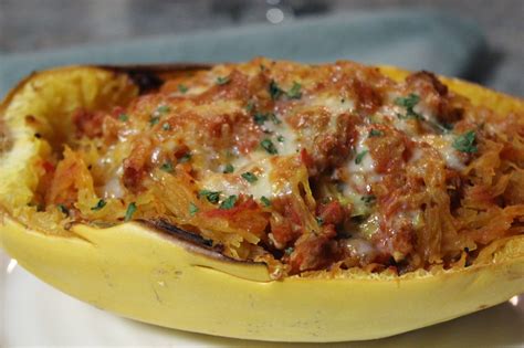 Italian Baked Spaghetti Squash Healthy And Delicious Cooking