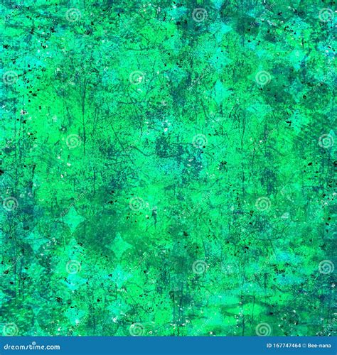 Bright Green And Teal Abstract Background Grunge Illustration Stock