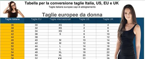 Tabella Conversione Taglia Italiana Vestiti