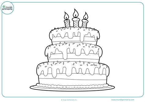 Dibujos de Cumpleaños para Colorear Imprime tu Tarta