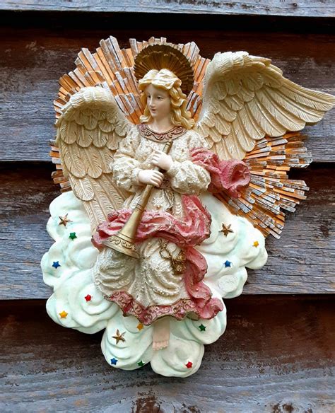 Floating Angel With Trumpet By Jaimy Vintage Victorian Style Etsy