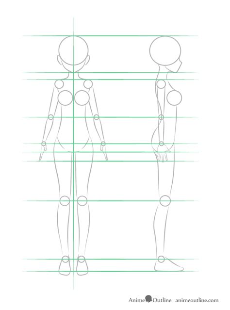 Body Poses Body Anime Outlines