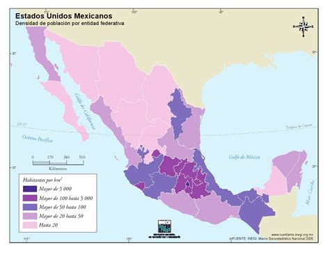 Mapa Para Imprimir De Mexico Mapa De Poblacion De Mexico Inegi De