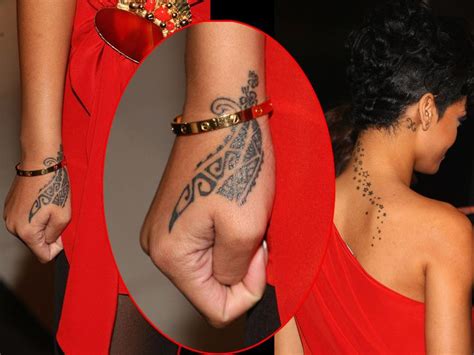 Celebrity Tattoos The Best And The Worst Rihanna Tattoo Rihanna