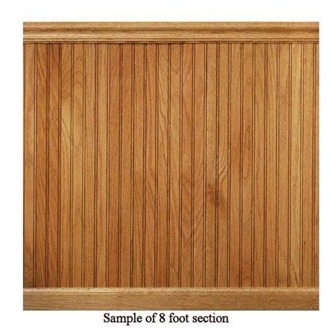 House Of Fara 8 Lin Ft Red Oak Tongue And Groove Wainscot Paneling