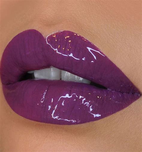 Perfect Lip Makeup Ideas Purple Lips