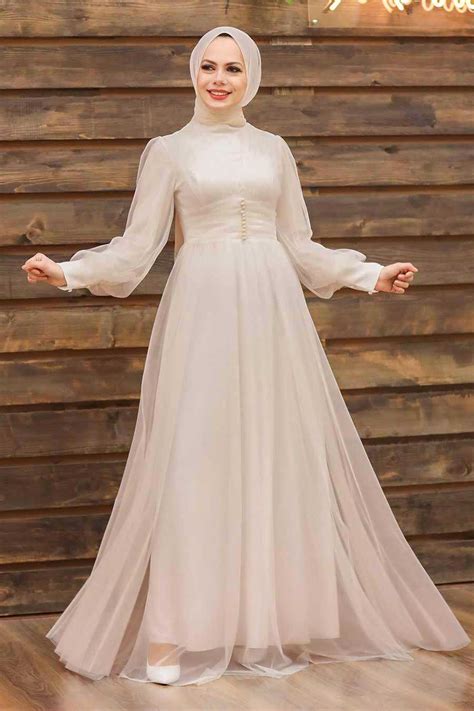 Neva Style Plus Size Stone Islamic Wedding Gown 5478tas