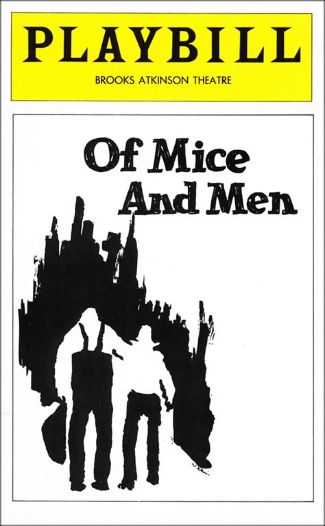 Of Mice And Men Broadway Music Box Theatre 1937 Playbill