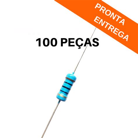 Kit 100 Peças Resistor 100r 2w 5 Axial