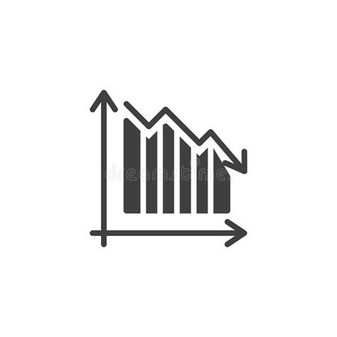 Decrease Diagram Vector Icon Stock Vector Illustration Of Sales