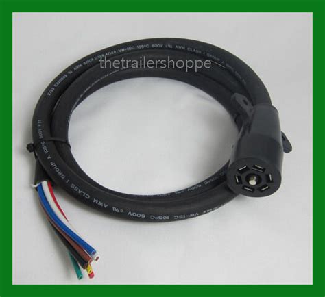 Eliminate blown fuses caused by overloading stock. Universal Molded Trailer Light Plug Wiring Harness 7 Way ...