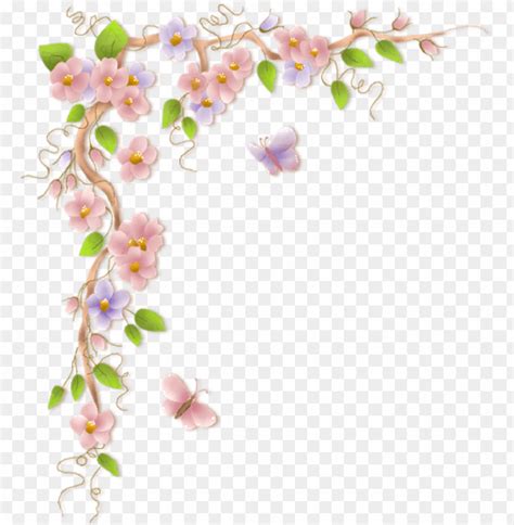 Flower Vine Border Clip Art Png Image With Transparent Background Toppng Sexiz Pix