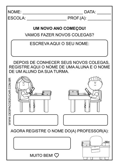 Atividades De Volta Às Aulas