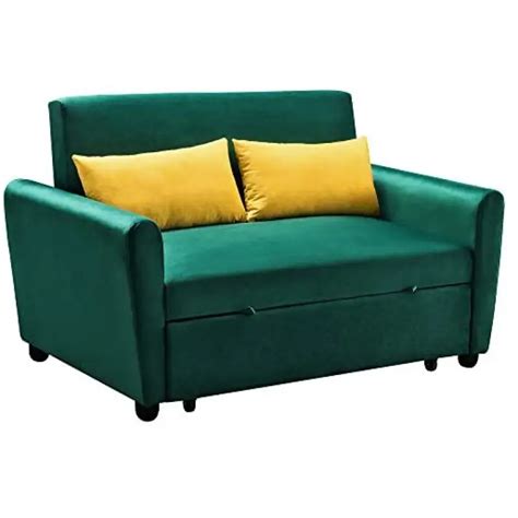 Merax Sleeper Couch Small Velvet Sofa For Living Room Or Bedroom