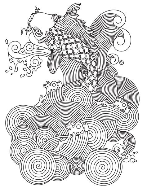 Fish And Sea Creatures Coloring Book Adultcoloringbookz