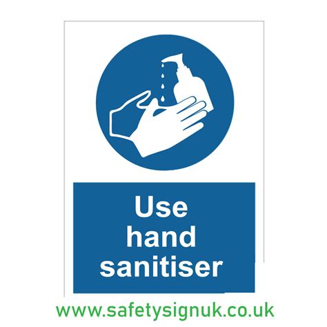 Use Hand Sanitiser Stickers From Safety Sign Uk