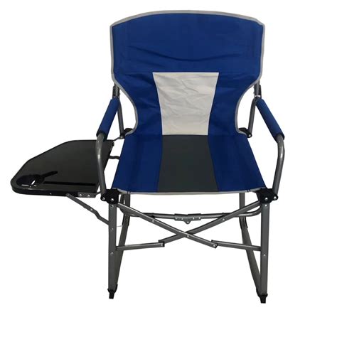 As you realize from the picture, this chair comes with a bonus side table which is (l x w) 15.5 x 10.5. compact folding sports director chair for camping with ...