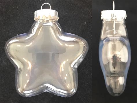 Qty of 10 100mm Clear Plastic Star Christmas Ornaments | Etsy
