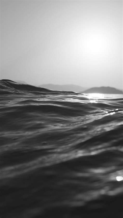 Sea Dive Wave Dark Summer Ocean Nature Bw Iphone Wallpapers Free Download