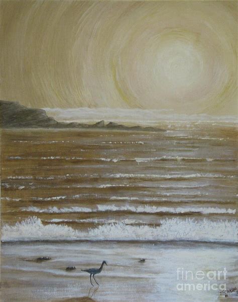 Lonely Beach Sunrise Painting By Dana Carroll Fine Art America