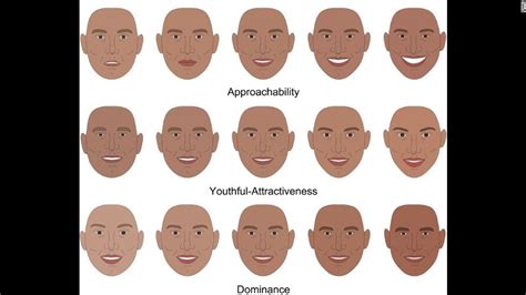 Progression Of Facial Features From Least To Most Approachable
