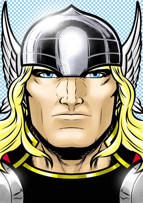 Thor Portrait Series By Thuddleston Thor Comic Art Comic Face Comic