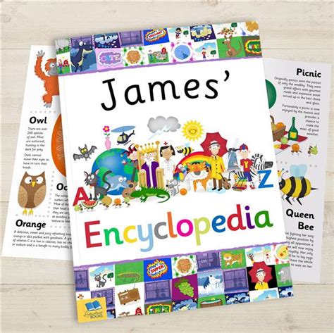 Personalized Kids Encyclopedia Fun And Educational Childrens T
