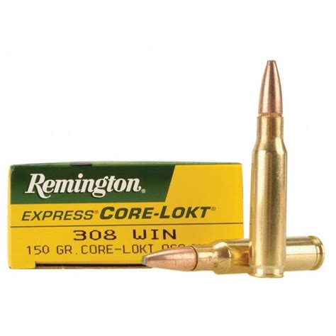 Bala Remington 308 Win Core Lokt Carabinas Y Pistolas