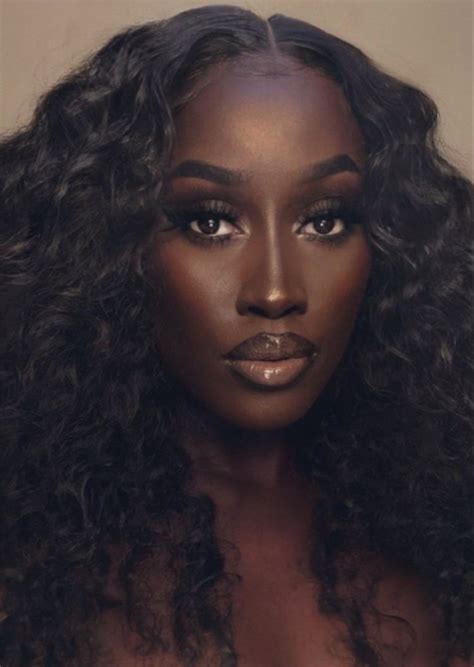 Beautiful Dark Skinned Women Black Women Makeup Black Girl Makeup Dark Skin Beauty Dark Skin