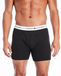 Tommy Hilfiger Cotton 3 Pack Classic Boxer Briefs In Black For Men