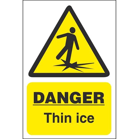 Danger Thin Ice Signs Water Hazard Safety Signs Ireland