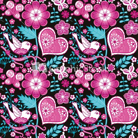 Seamless Texture With Flowers