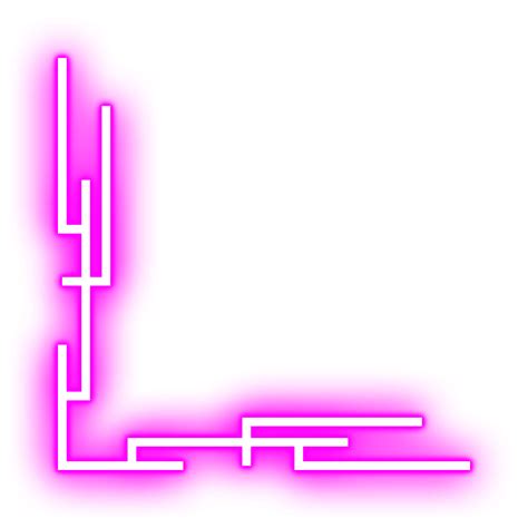 Neon Glowing Border Corner 21493752 Png