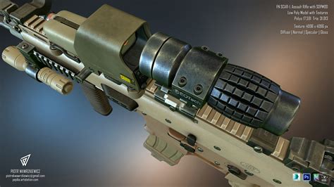 Piotr Wawrzkiewicz Fn Scar L Assault Rifle With Sopmod 2014