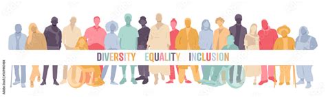 Diversity Equality Inclusion Banner Stock Vector Adobe Stock