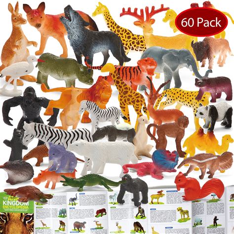 Safari Jungle Animal Toy Set Realistic Wild Kids Figure Animals Playset