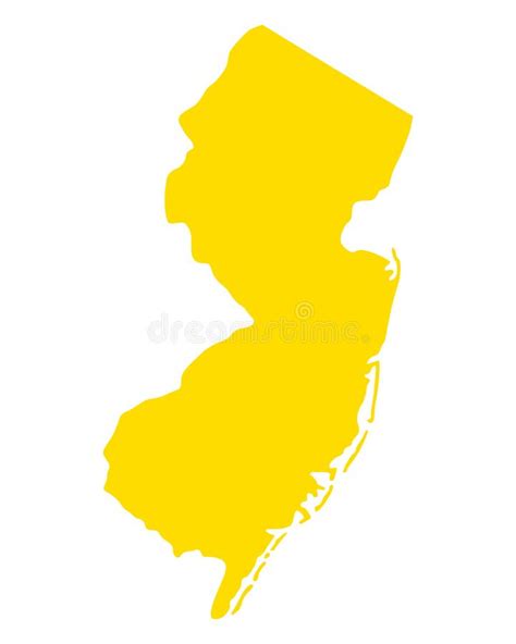 Map Of New Jersey Stock Vector Illustration Of Isolated 121116341