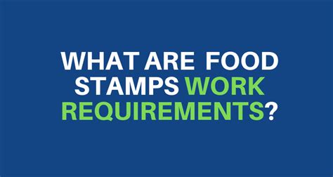 Click on the for these aids. Food Stamps Work Requirements 2020 Guide - Food Stamps Now