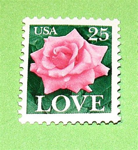 Love Stamp Set Of 50 Unused Vintage Postage Stamps 25 Etsy
