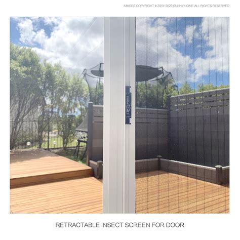 Retractable Insect Screen For Single Doors Sunnyhomes Nz