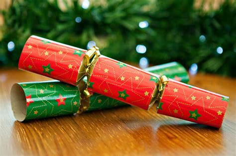 Wholesale custom empty luxury candy cracker holiday christmas crackers. Red And Green Christmas Crackers Stock Photo - Download Image Now - iStock