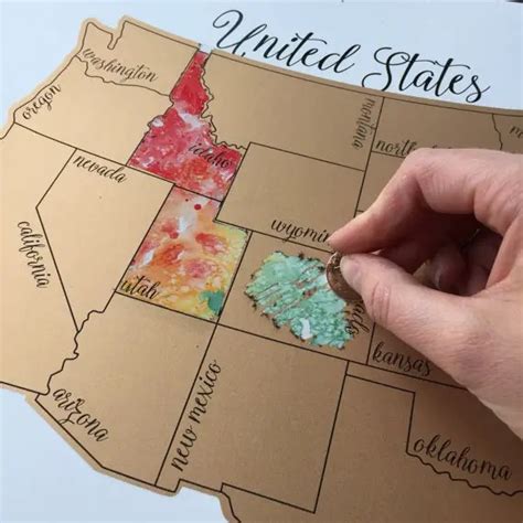 Scratch Off Map For Travel Handmade A Day Emmaline Bride®